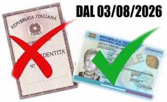 Scadenza validità carta di identità cartacea dal 03/08/2026